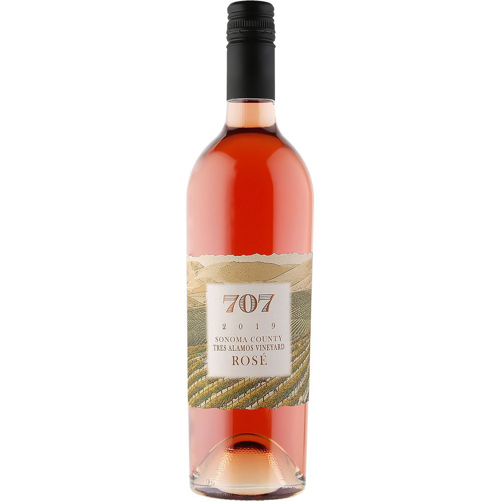 Order 707 2019 Sonoma County Tres Alamos Ranch Rose food online from Chateau Diana Winery store, Healdsburg on bringmethat.com