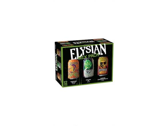 Order Elysian Brewing Mix Pack - 12x 12oz Cans food online from Kirby Food & Liquor store, Champaign on bringmethat.com
