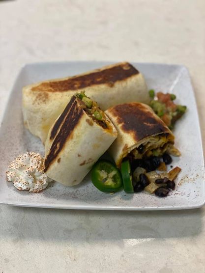 Order BIG Breakfast Burrito food online from Crave Bakery And Bar store, Chesapeake on bringmethat.com