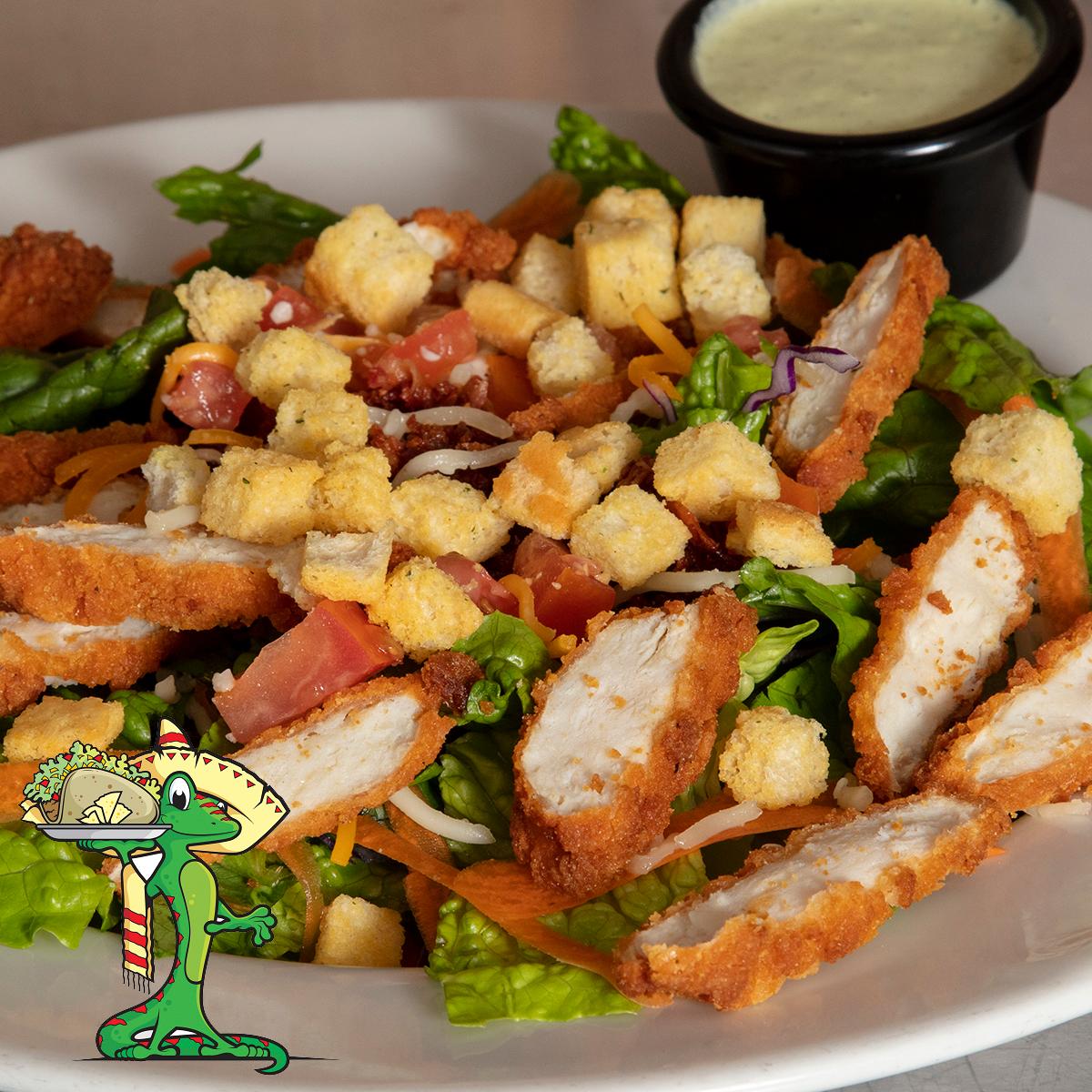 Order Crispy Chicken Salad food online from Gecko Grill store, Gilbert on bringmethat.com