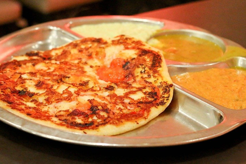 Order Tomato Uthappam* food online from Tirupathi Bhimas store, Milpitas on bringmethat.com