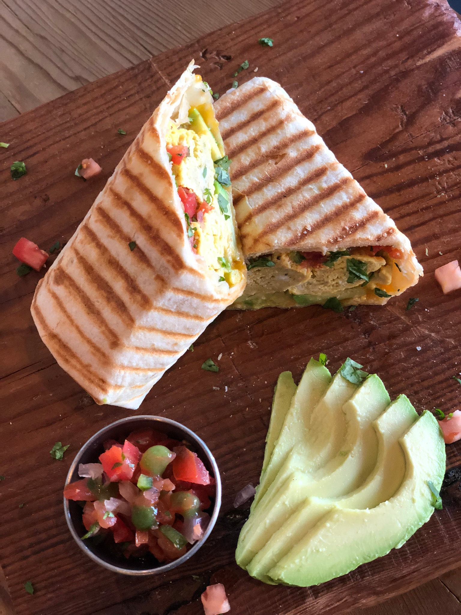 Order Avocado Wrap (Breakfast Burrito) food online from Weston's Coffee & Tap Co. store, Chicago on bringmethat.com