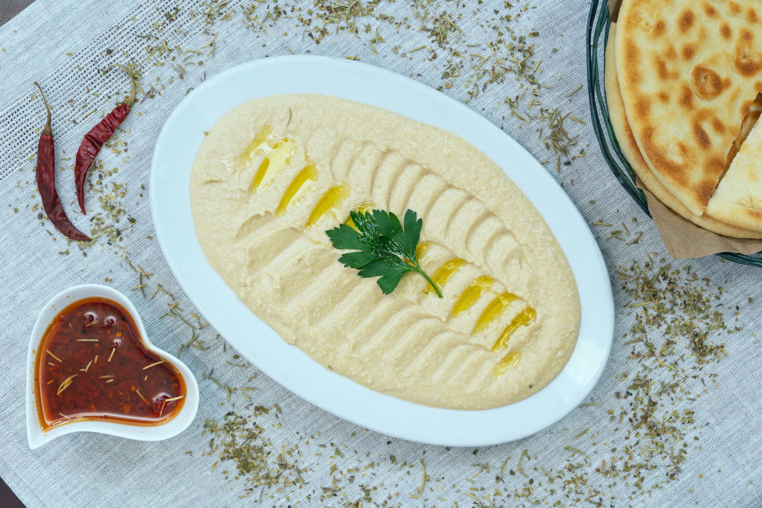 Order Hummus food online from Istanbul Grill California store, Fountain Valley on bringmethat.com