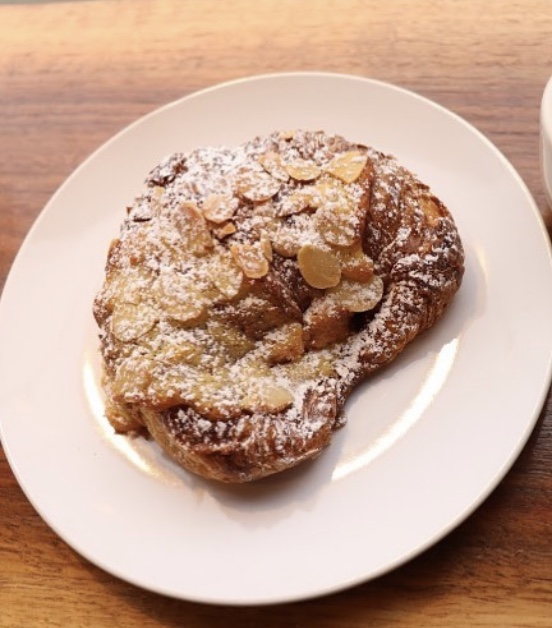 Order Almond Croissant food online from Ground Up Coffee Shop store, Philadelphia on bringmethat.com