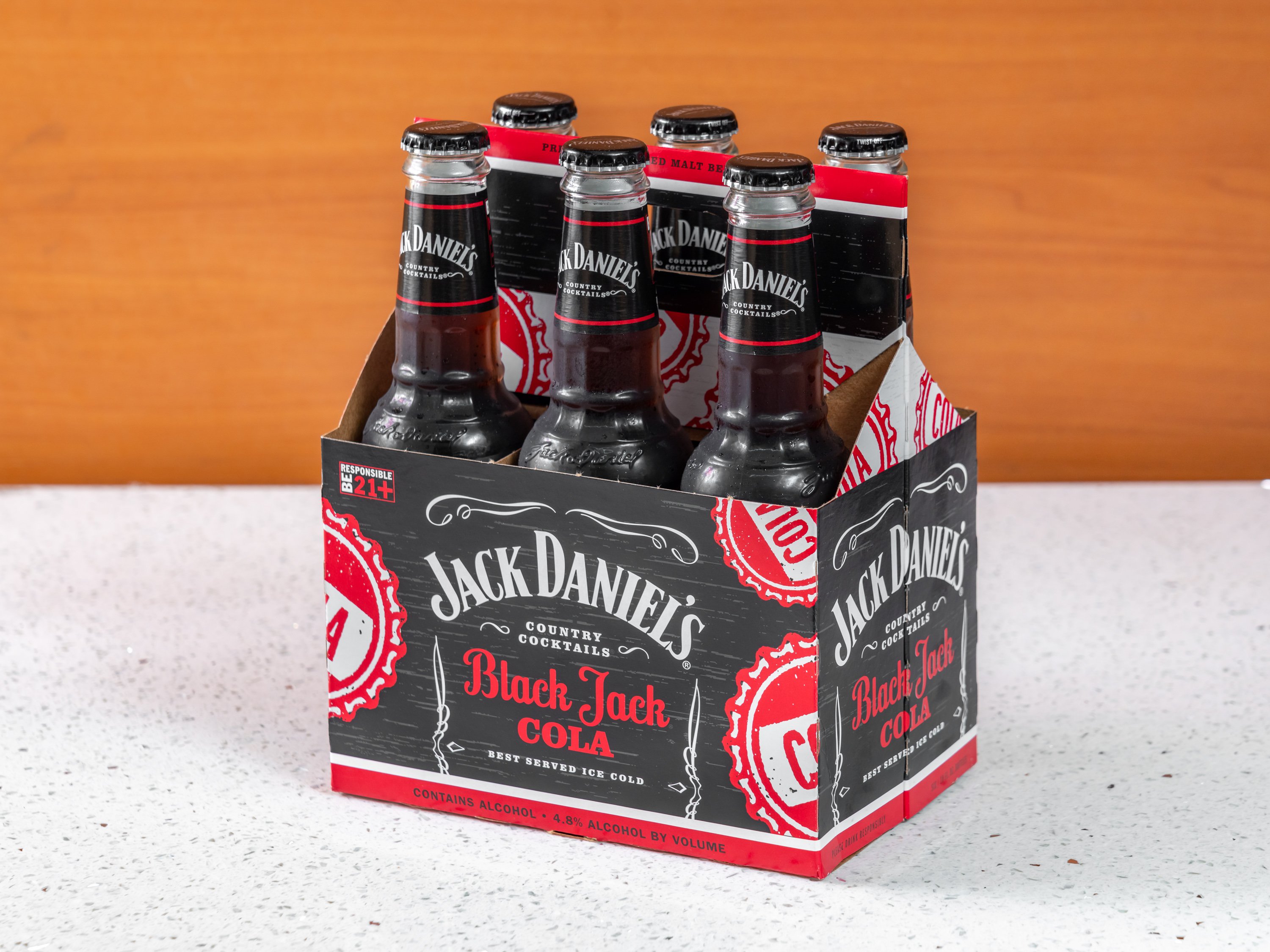 Order jack daniels black jack cola 6pk food online from Vinn's Mini Mart store, Jamaica on bringmethat.com