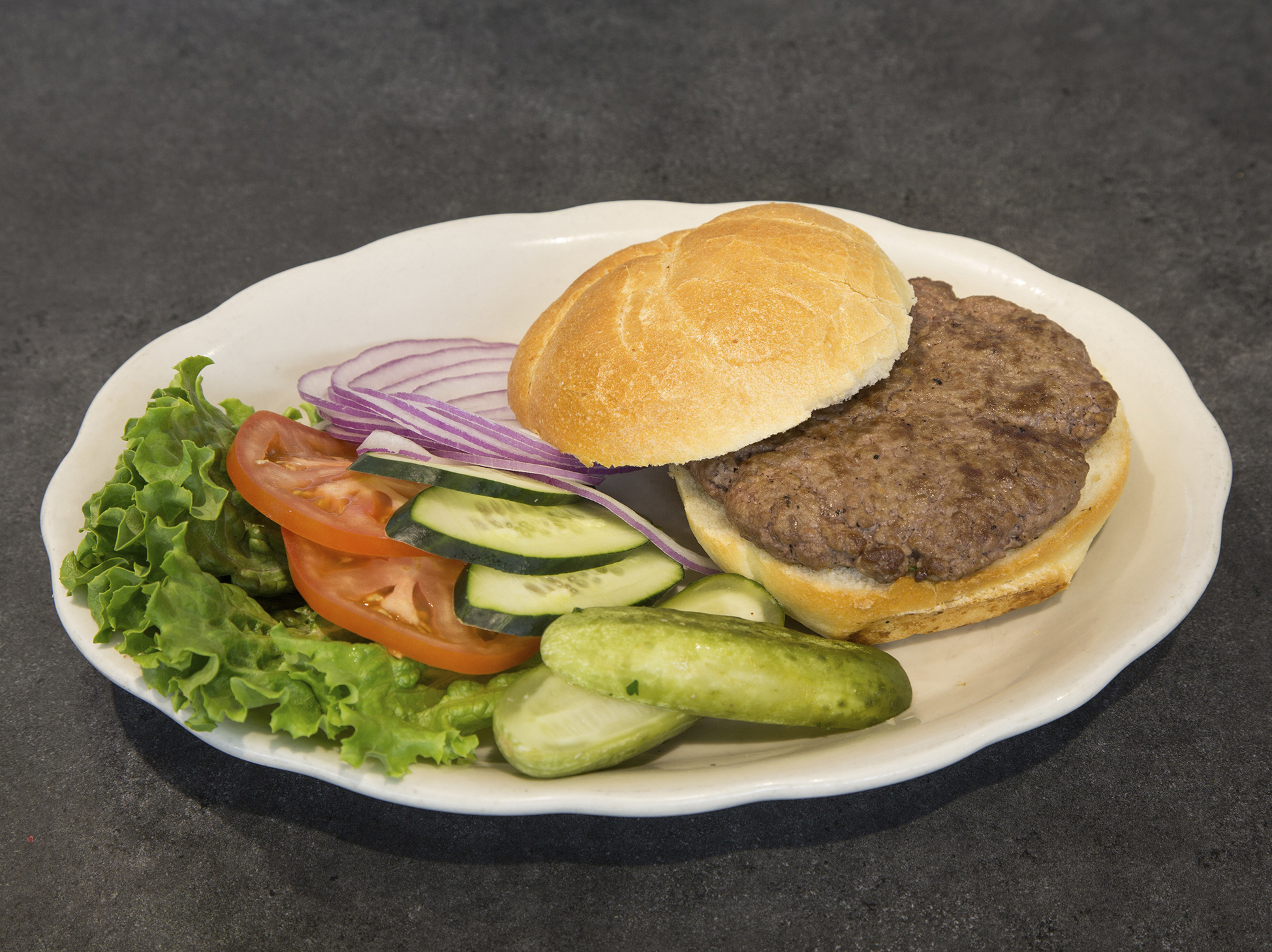 Order Beef Burger food online from Deli King store, Clark on bringmethat.com