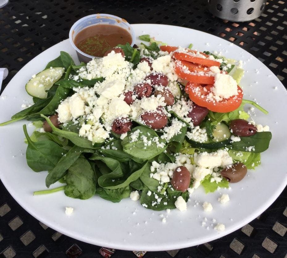 Order Greek Salad - Salad food online from Parkway Pizza NE store, Minneapolis on bringmethat.com