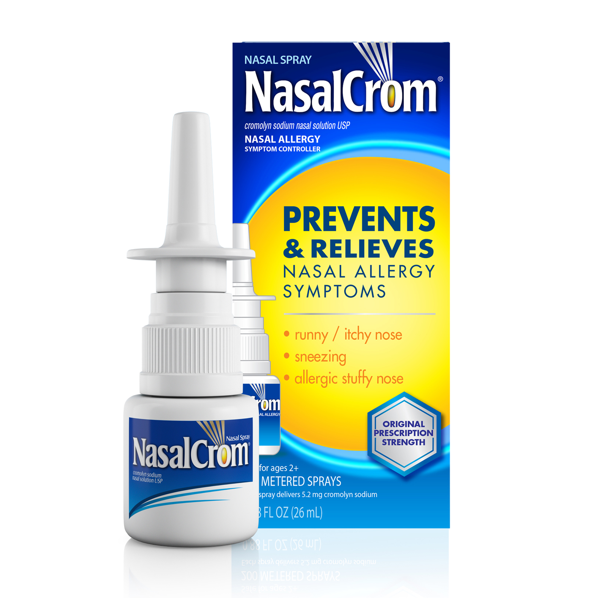 Order NasalCrom Nasal Allergy Symptom Controller Spray, Full Prescription Strength - 0.88 fl oz food online from Rite Aid store, MILLER PLACE on bringmethat.com