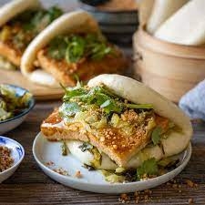 Order Gua Bao Tofu (2) (** S) 豆腐刈包 food online from Xian Sushi And Noodle store, Round Rock on bringmethat.com