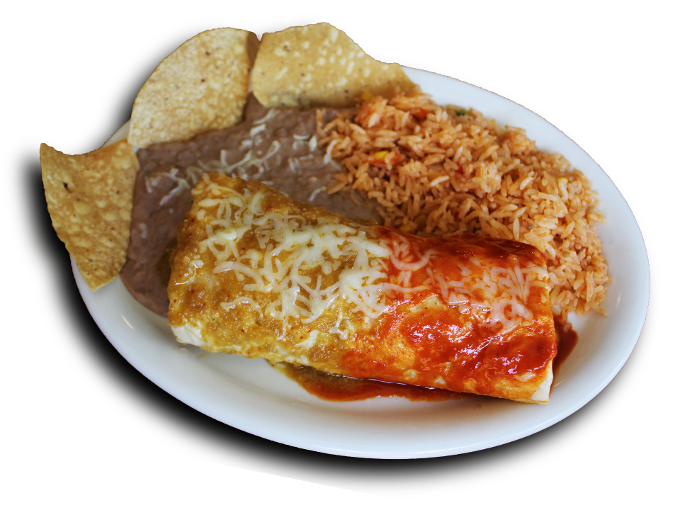 Order .FOGATA Burrito Cmbo. food online from La Fogata Mexican Restaurant store, Los Angeles on bringmethat.com
