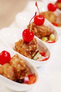 Order Fried Coconut Chicken (5 bites) food online from Golden Triangle Cuisine store, Los Gatos on bringmethat.com