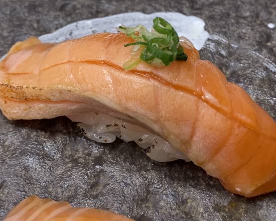 Order King Salmon (2 pcs) food online from Ryoshin Sushi store, Belmont on bringmethat.com