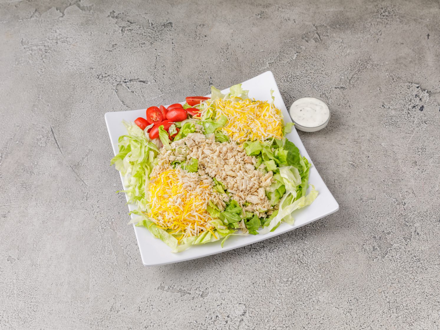 Order Garden Salad with Chicken food online from Georgia Potato Factory store, Griffin on bringmethat.com