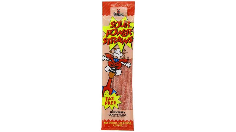 Order Sour Power Candy Straws, Strawberry Straws food online from Route 7 Food Mart store, Norwalk on bringmethat.com