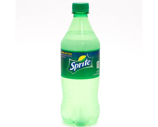 Order Sprite (20 oz bottle) food online from Half Moon Grill store, New Orleans on bringmethat.com