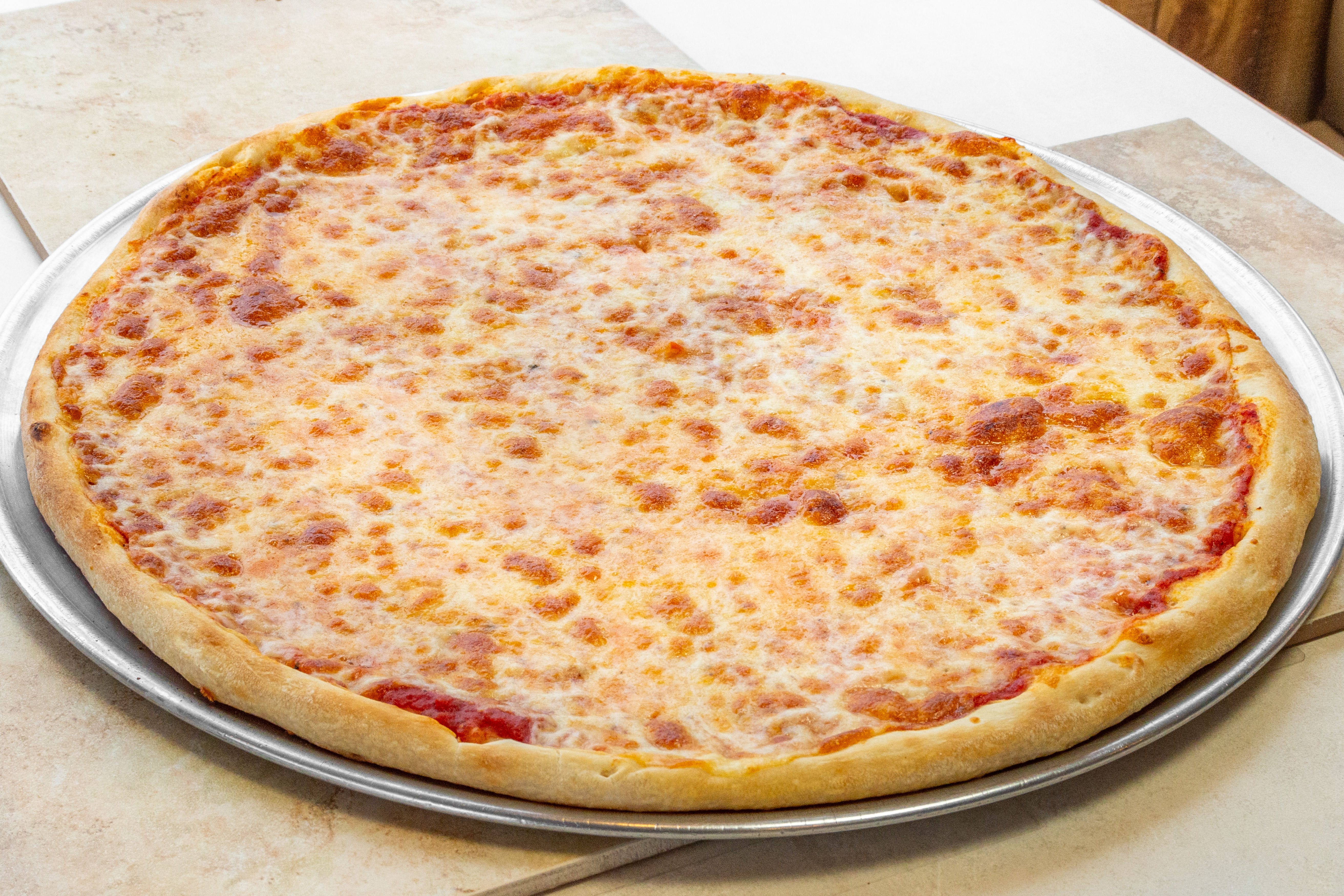 Order Cheese Pizza - Small 10" (4 Cut) food online from Brunos Pizza store, Gibsonia on bringmethat.com