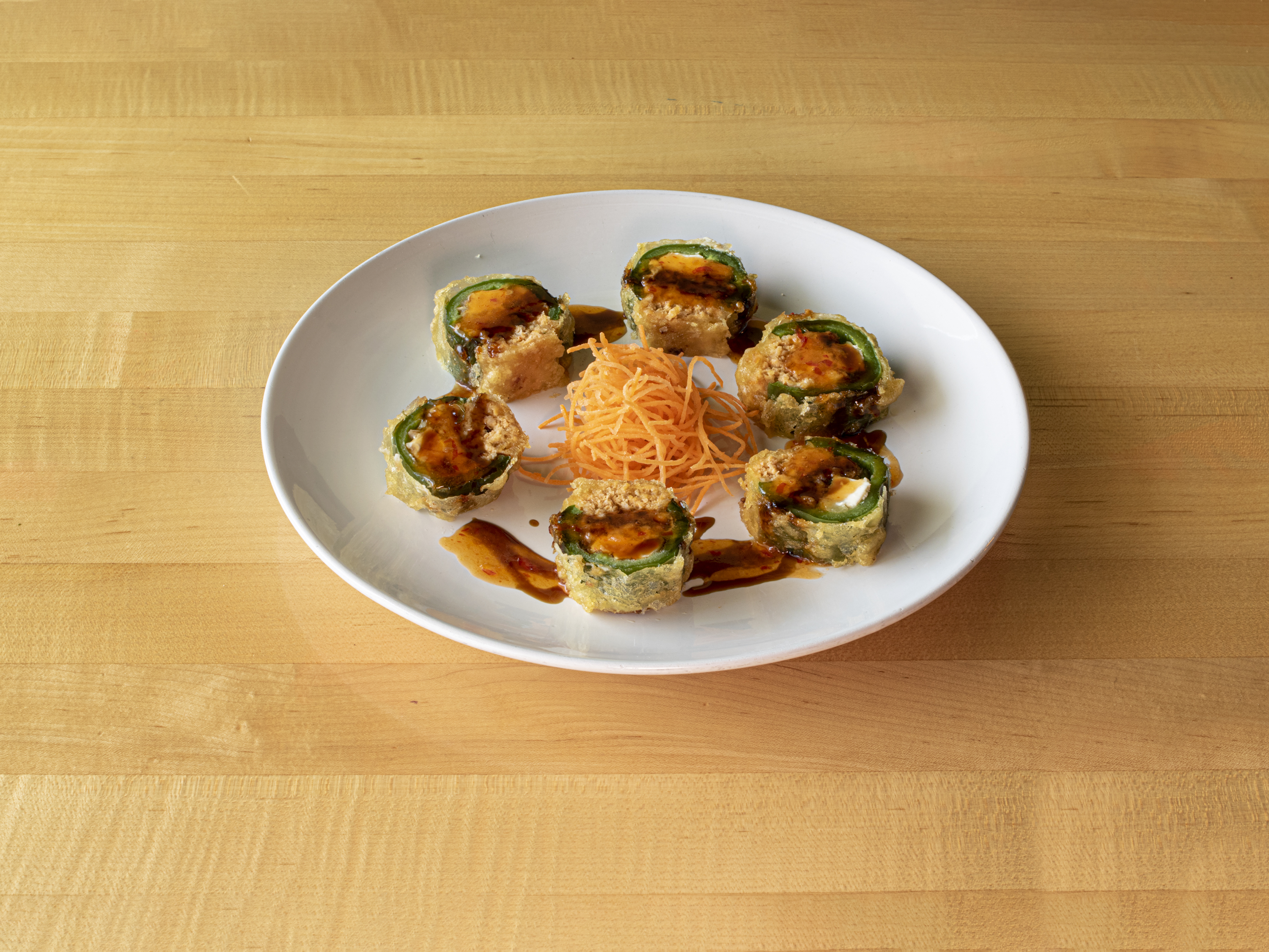 Order 2. Tempura Spicy Tuna and Jalapeno food online from Happy Sushi store, Lexington on bringmethat.com