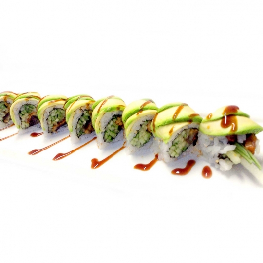 Order Dragon Roll food online from Sake Japanese House store, Mebane on bringmethat.com