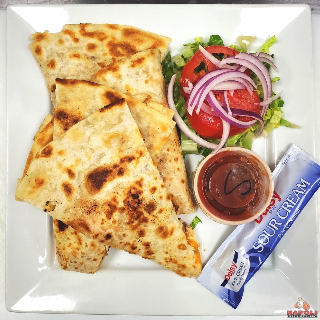 Order Cheese Quesadilla - Appetizer food online from Napoli Pizza store, Henderson on bringmethat.com