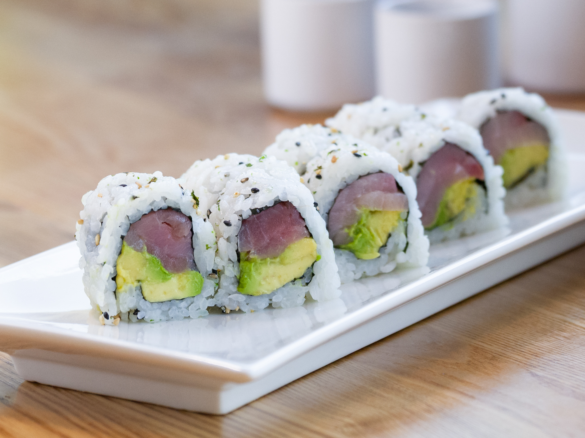 Order Yellowtail Avocado Roll food online from Roll Call store, Los Angeles on bringmethat.com