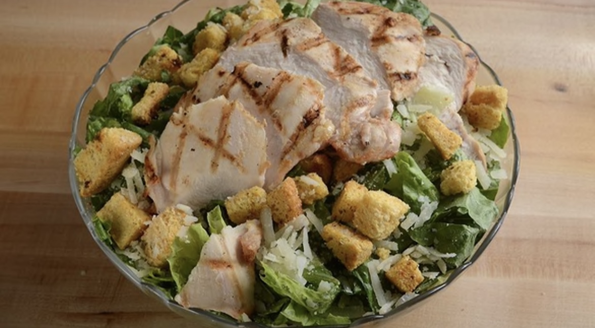 Order Chicken Caesar Salad food online from Famous Labels Deli store, Los Angeles on bringmethat.com