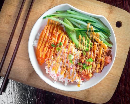 Order Tuna Poke Bowl food online from Wasabi Sushi store, Troutdale on bringmethat.com