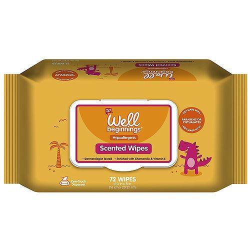 Order Well Beginnings Scented Baby Wipes - 72.0 ea food online from Walgreens store, Killeen on bringmethat.com