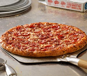 Order Large Ultimate Pepperoni Feast Pizza food online from Domino's Pizza - Cos Cob store, Greenwich on bringmethat.com