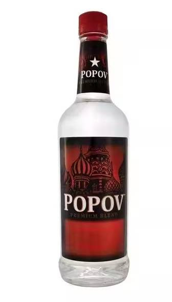 Order  Popov Vodka 750ML food online from Windy City Liquor Market store, El Cajon on bringmethat.com