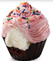 Order Cake Batter Delux Cupcake food online from Cold Stone Otsego store, Otsego on bringmethat.com