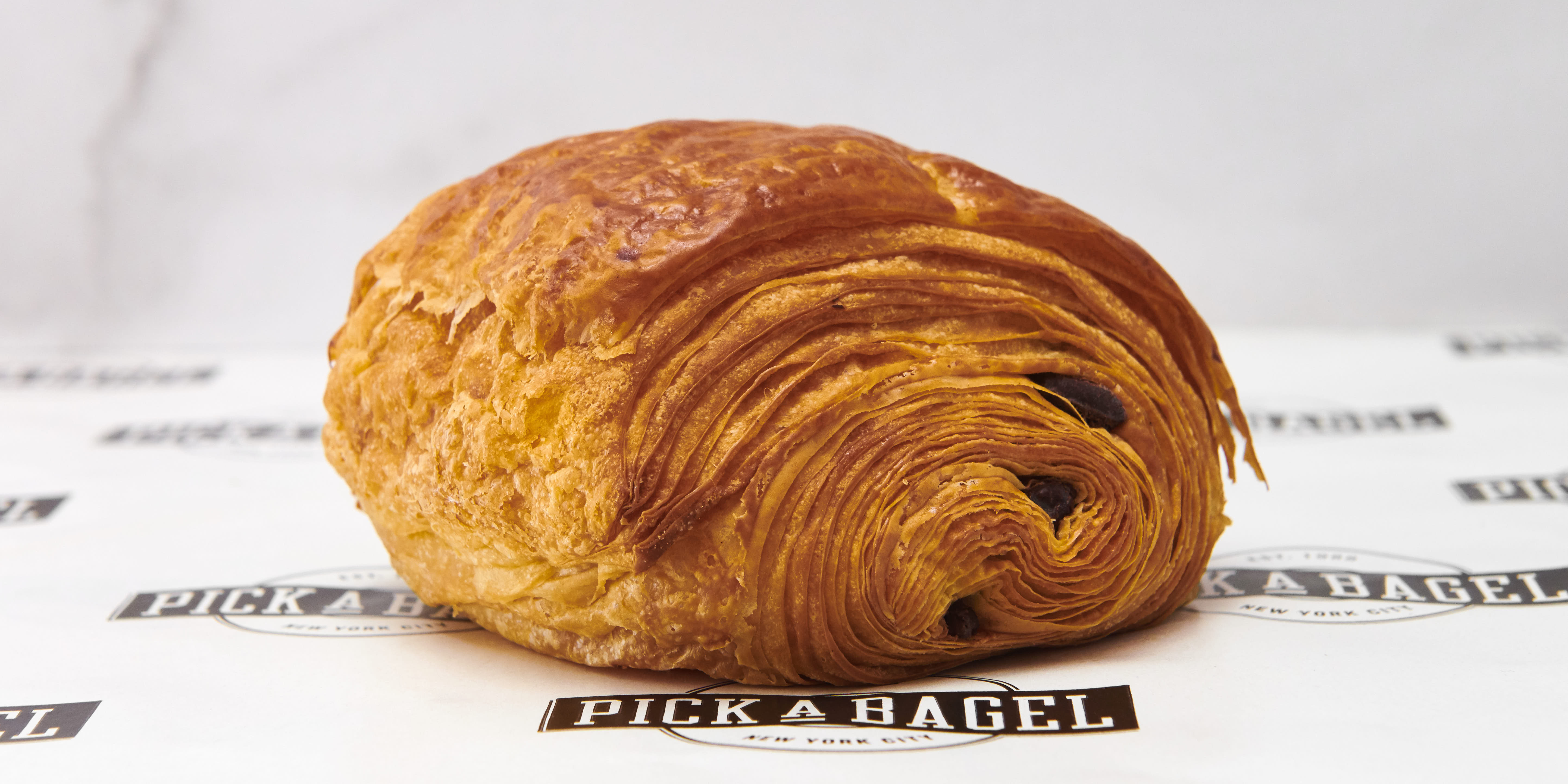 Order Chocolate Croissant food online from Pick a Bagel store, New York on bringmethat.com
