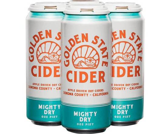 Order Golden State Mighty Dry Hard Cider 4 pk - 16 oz  food online from Pacific Liquor Market store, Bell Gardens on bringmethat.com