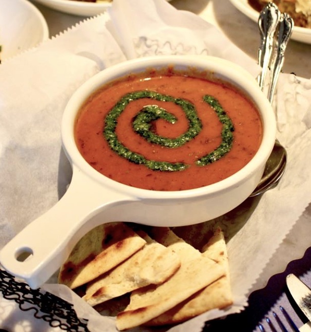 Order Tomato Basil Soup food online from The Greek store, State College on bringmethat.com