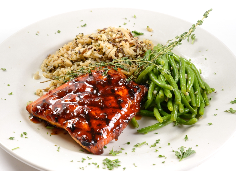 Order Sweet Bourbon Salmon food online from Stoney Point Grill store, Mokena on bringmethat.com
