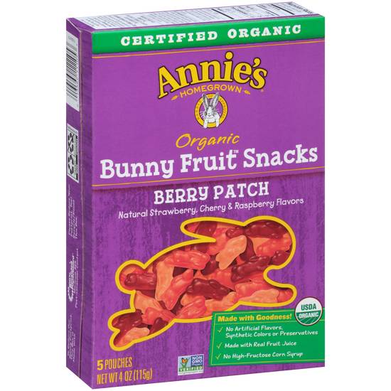 Order Annie's Organic Bunny Fruit Snacks, Berry Patch food online from Cvs store, WESTON on bringmethat.com