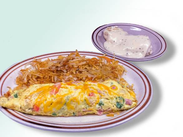 Order Western Omelet food online from Judy's Cafe store, Garland on bringmethat.com