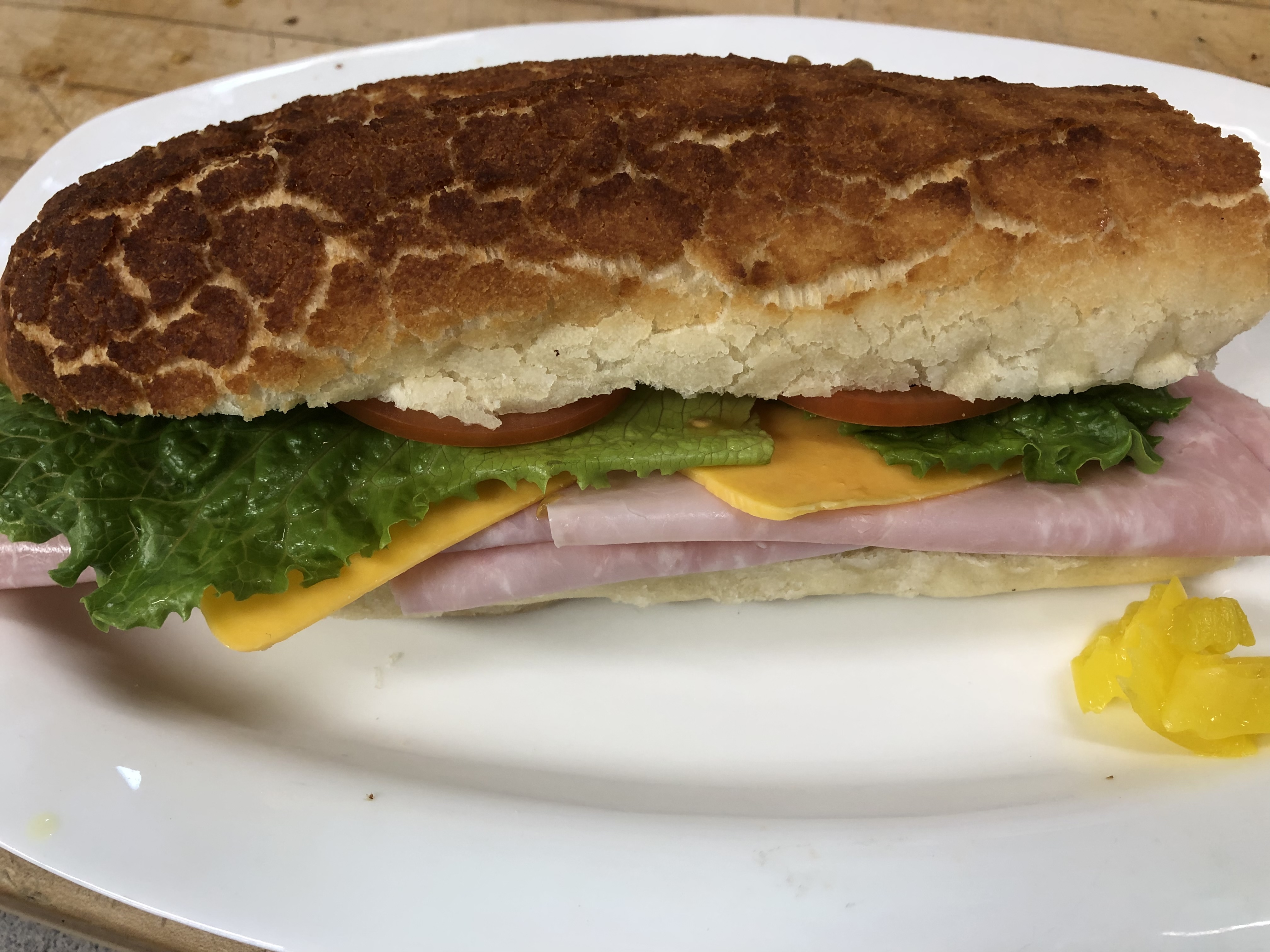Order Boiled Danish Ham Sandwich food online from Lucca Deli store, San Francisco on bringmethat.com