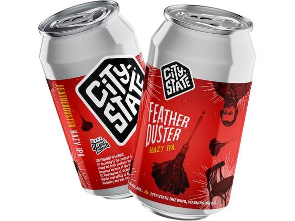 Order City-State Brewing Featherduster Hazy IPA - 6x 12oz Cans food online from Towne Wine & Liquors store, Washington on bringmethat.com