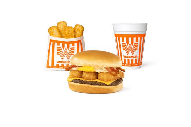 Order Breakfast Burger Whatameal® food online from Whataburger store, Humble on bringmethat.com