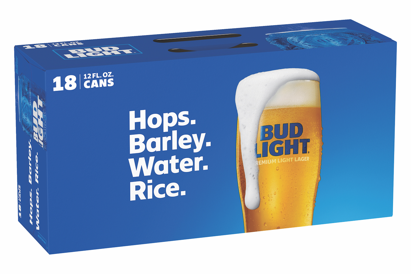 Order Bud Light 18-Pack Cans food online from Chevron store, Castro Valley on bringmethat.com