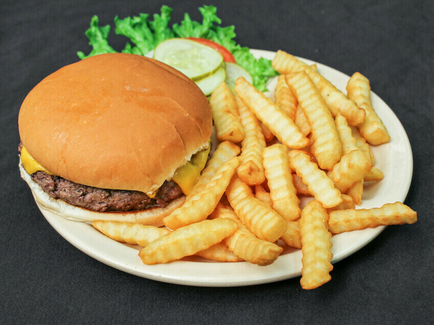 Order KB's 1/2 lb. Burger with Cheese food online from Kb Bbq store, Marion on bringmethat.com