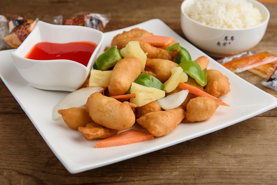 Order P5. Sweet and Sour Chicken food online from Jade Buddha Restaurant store, Jefferson on bringmethat.com