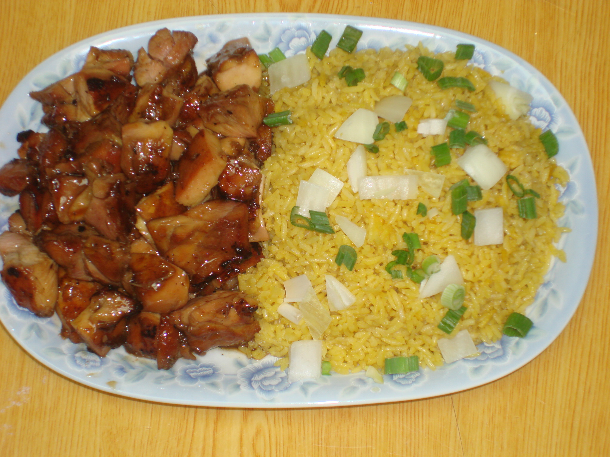 Order A21. Bourbon Chicken food online from Tong Kwong Kitchen store, Hempstead on bringmethat.com