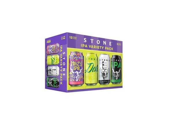 Order Stone IPA Variety Pack - 12x 12oz Cans food online from Eagle Liquor & Wine store, Chattanooga on bringmethat.com
