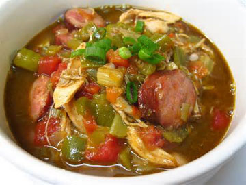 Order Chicken and Sausage Gumbo food online from Tharsy Grill store, Baltimore on bringmethat.com