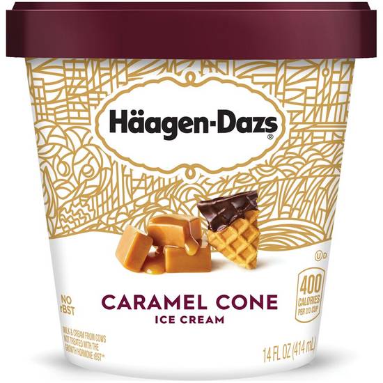 Order Haagen-Dazs Caramel Cone Ice Cream, 14 OZ food online from CVS store, FITZGERALD on bringmethat.com