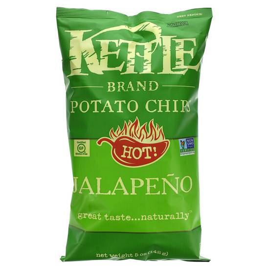 Order Kettle Foods  Potato Chips  Hot! Jalapeno food online from Pepack Sunoco store, Peapack on bringmethat.com