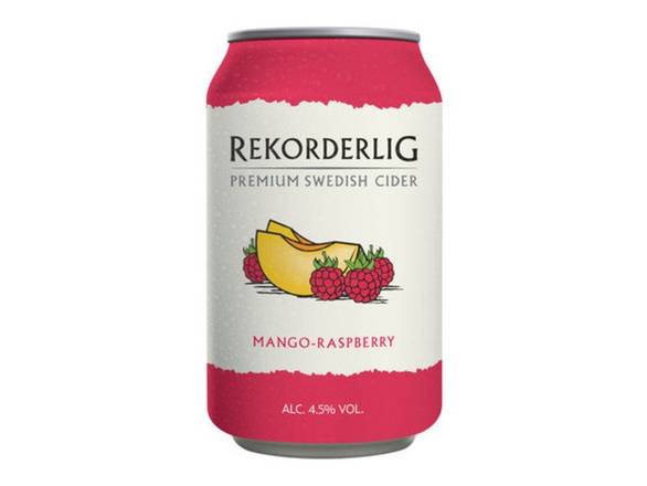 Order Rekorderlig Mango-Raspberry Cider - 4x 11.2oz Cans food online from Liquor Cabinet store, Houston on bringmethat.com