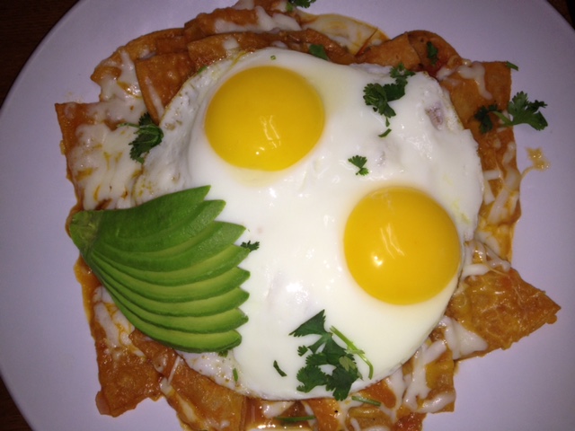 Order Martin's Spicy Chilaquiles food online from Jinky's Cafe store, Agoura Hills on bringmethat.com