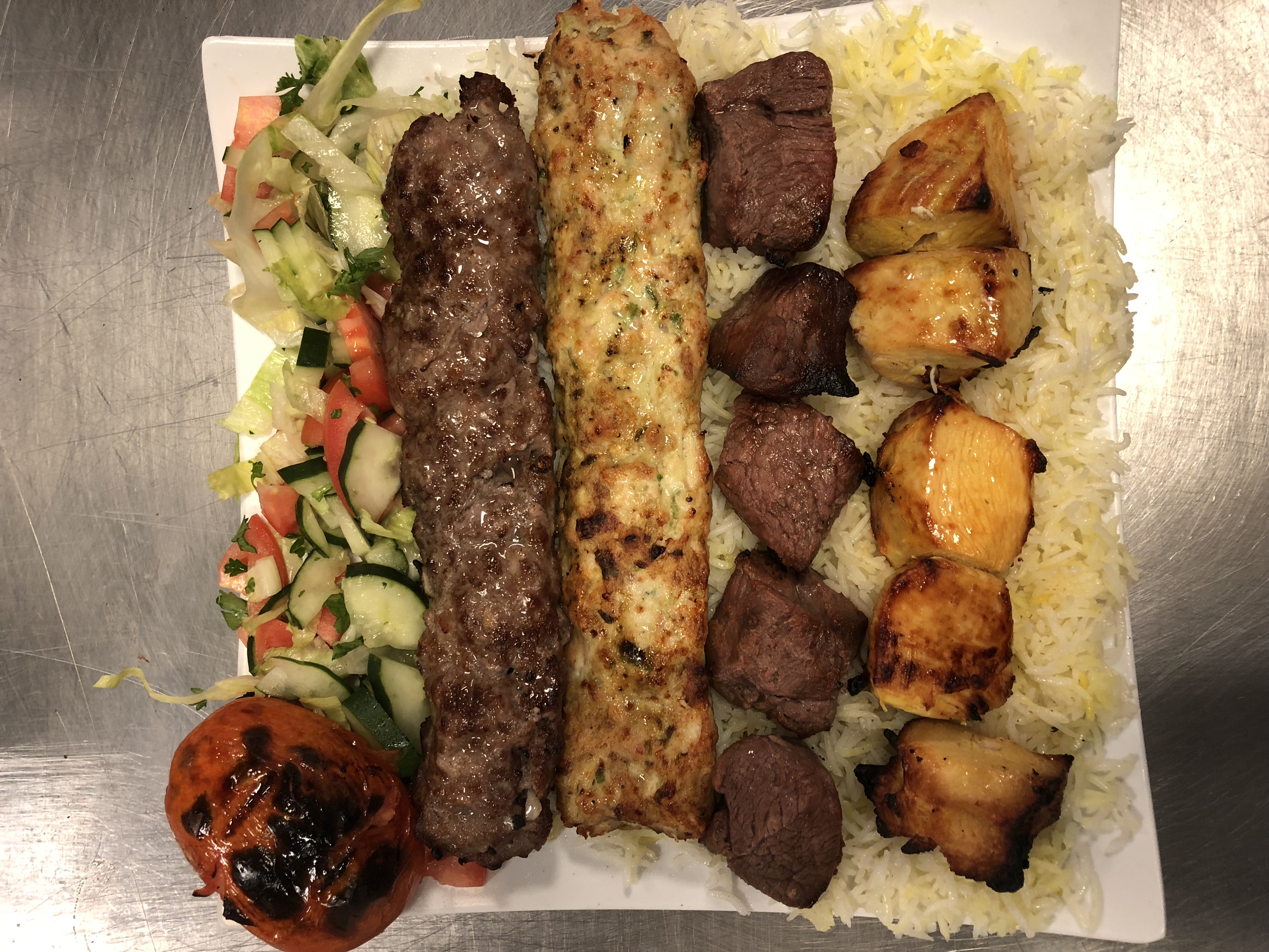 Order Mix Tikka and Kebab Entree food online from Alexandria Mediterranean Cuisine store, Kent on bringmethat.com
